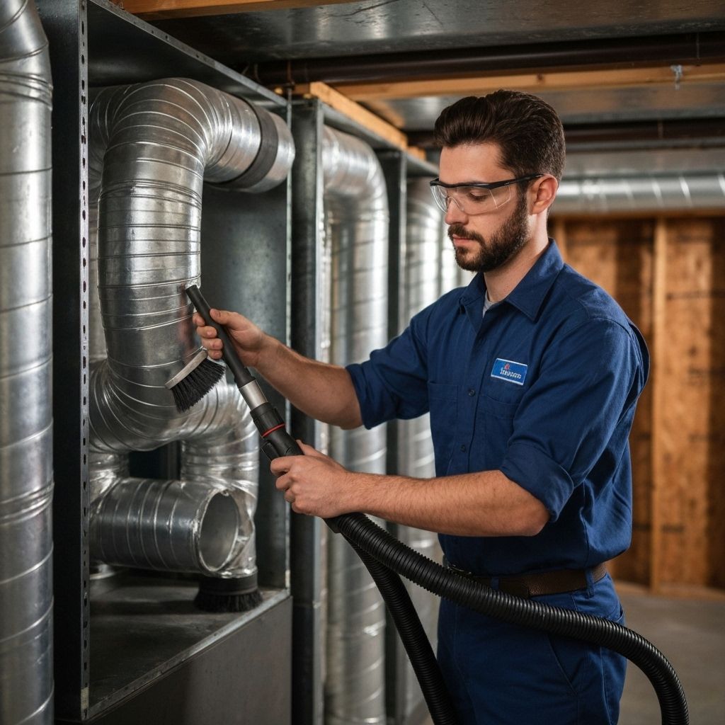 Professional air duct cleaning service